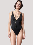 Black G-string Bodysuit