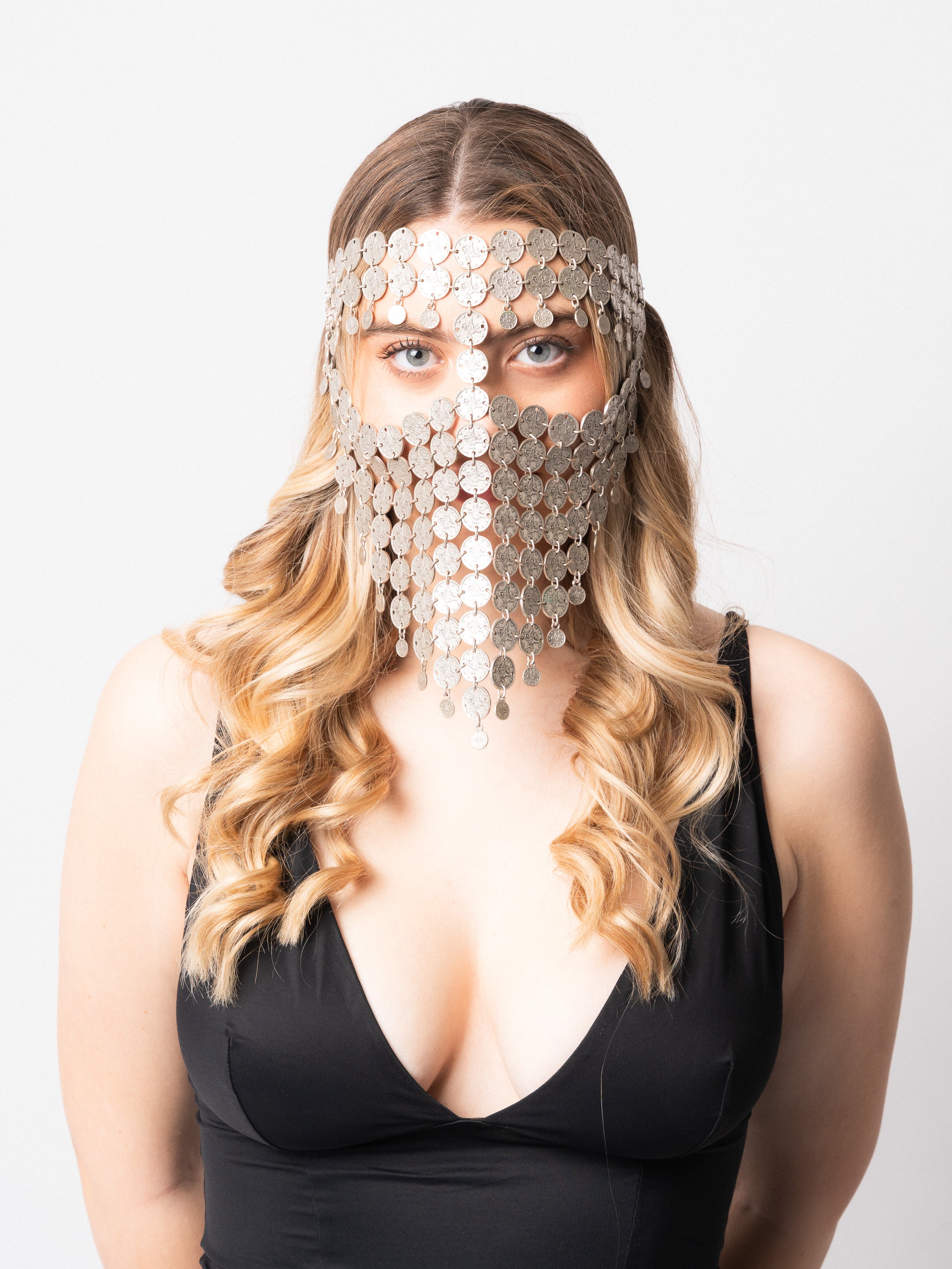 Silver Goddess Face Chain