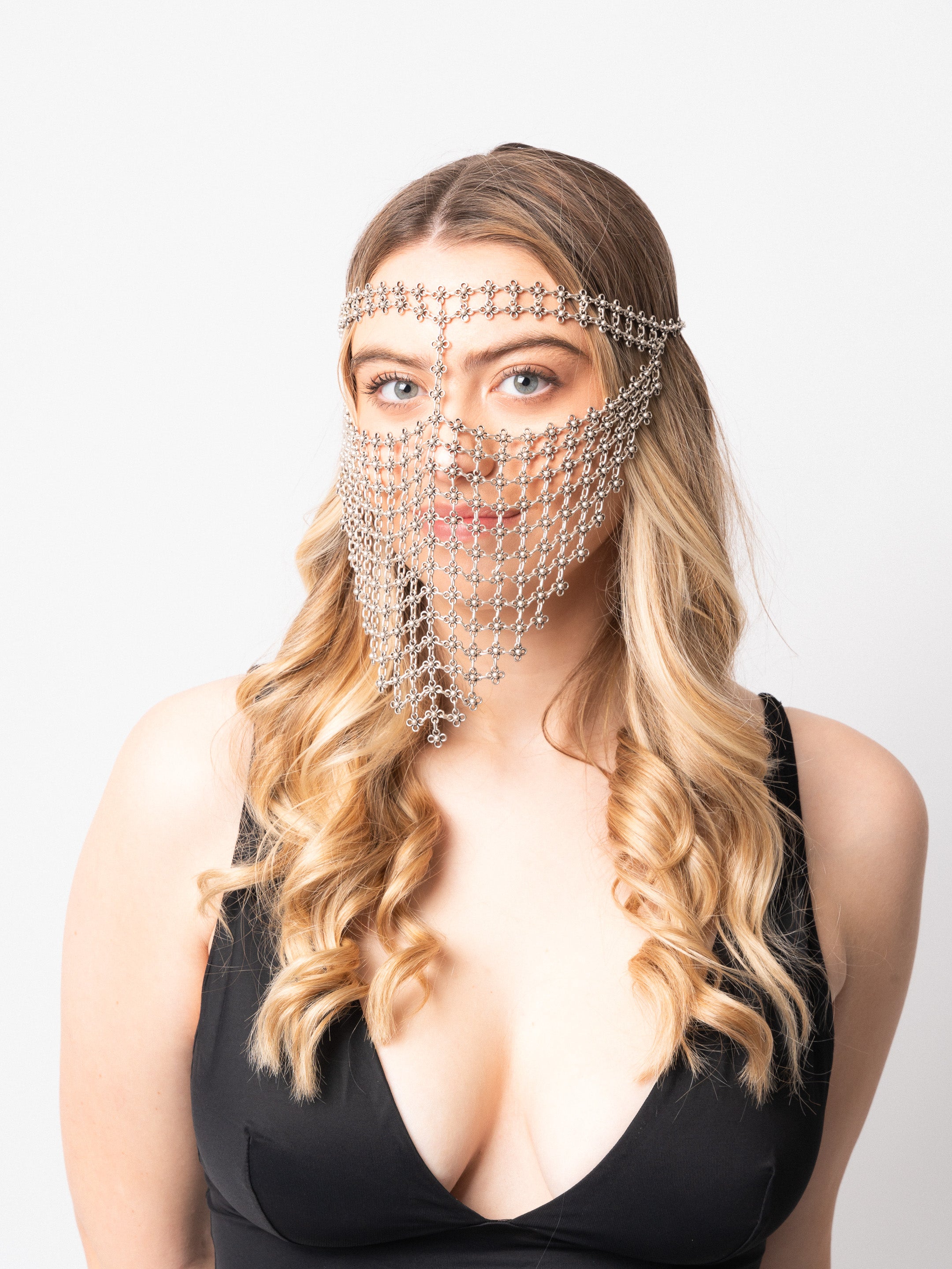 Silver Tash Face Chain