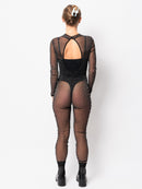 Glitter Mesh Catsuit