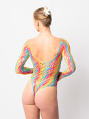 Rainbow Mesh Body Stocking