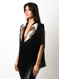 Owl Fringe Waist Coat
