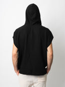 Black Pangea Hooded Top