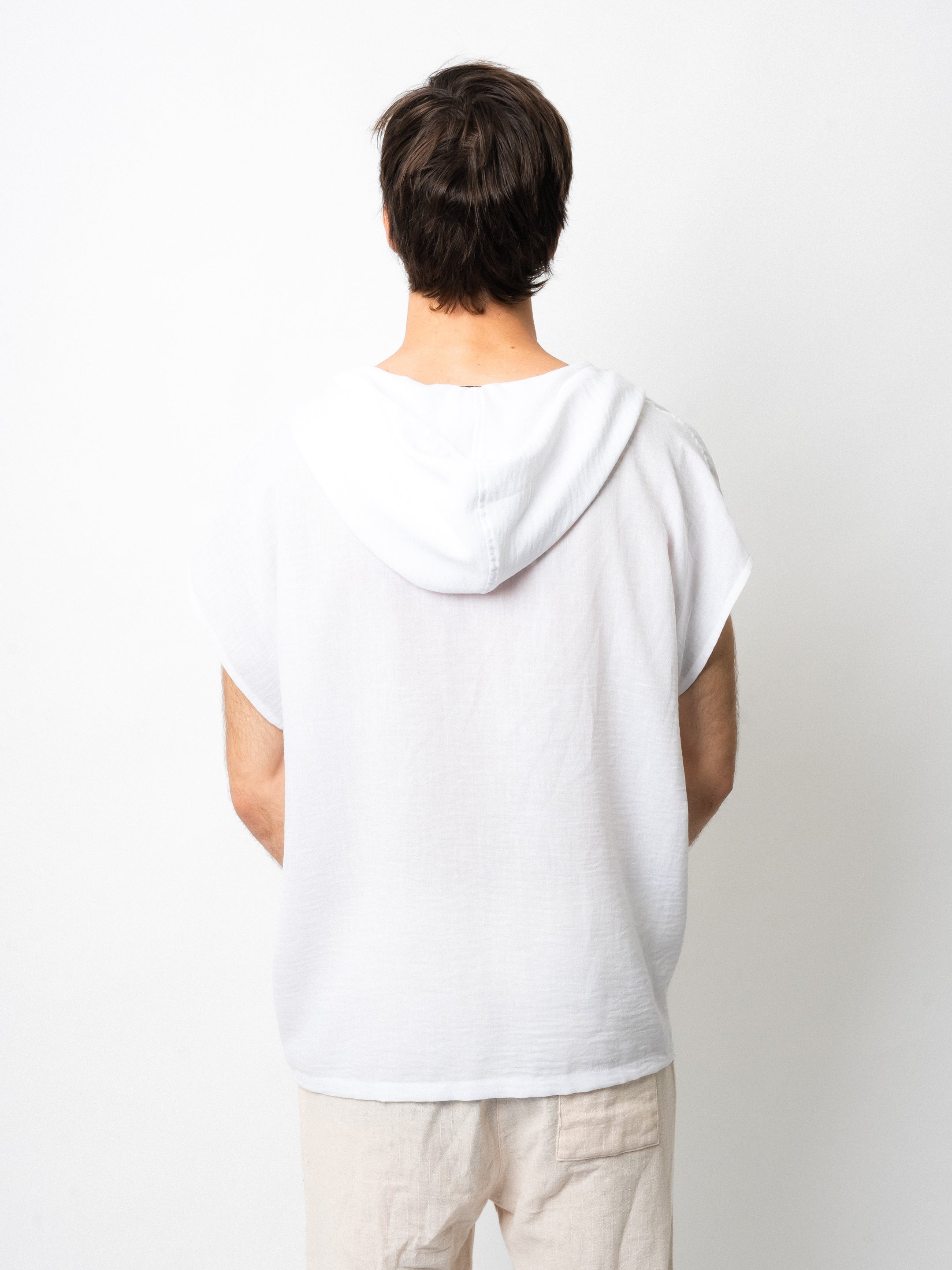 White Pangea Hooded Top