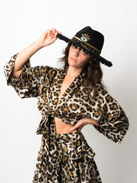 Leopard Wrap Top