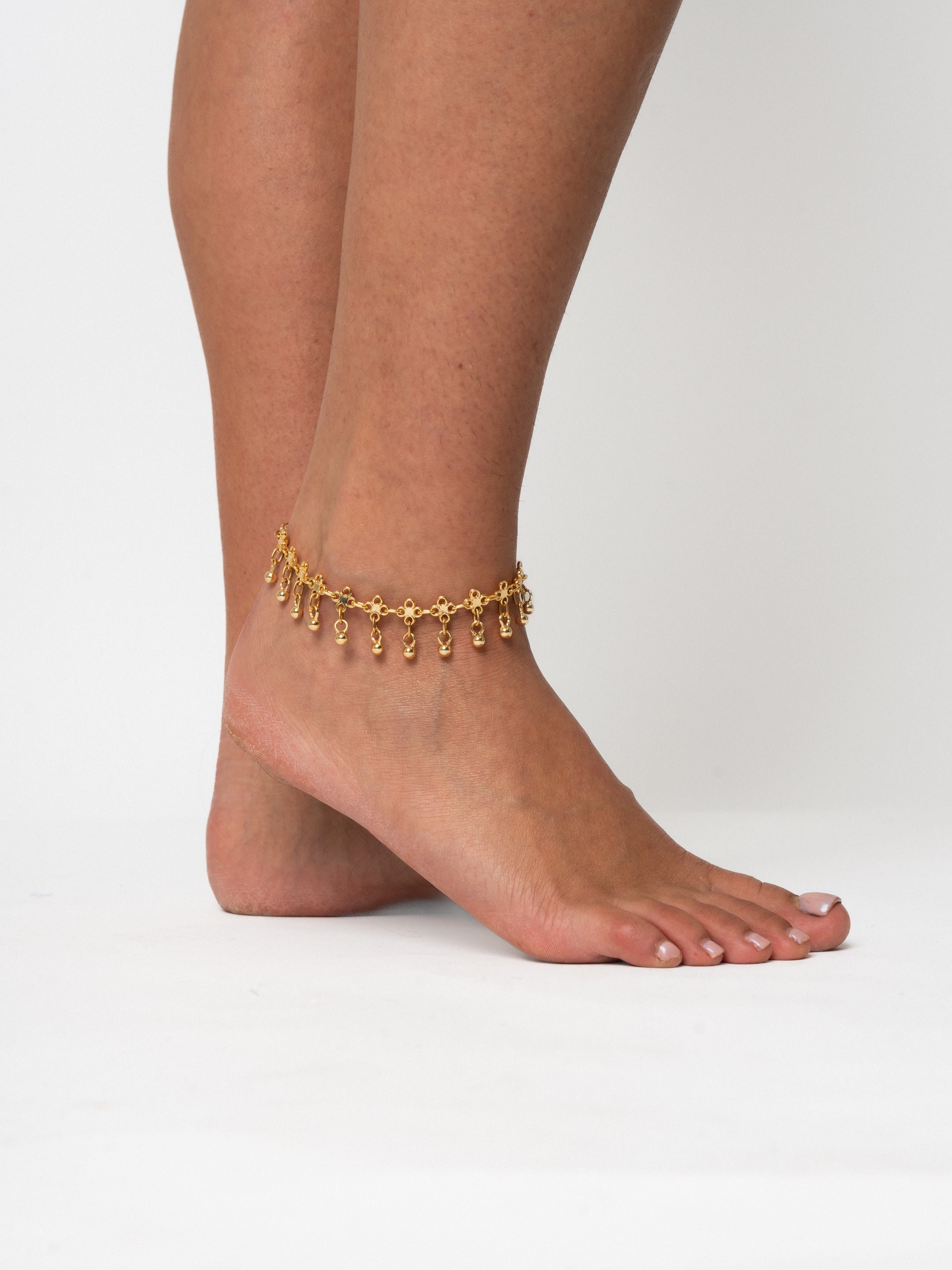 Gold Lotus Anklet