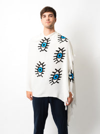 Blue Evil Eye Bamboo Sarong