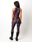 Purple Leopard Tank Catsuit