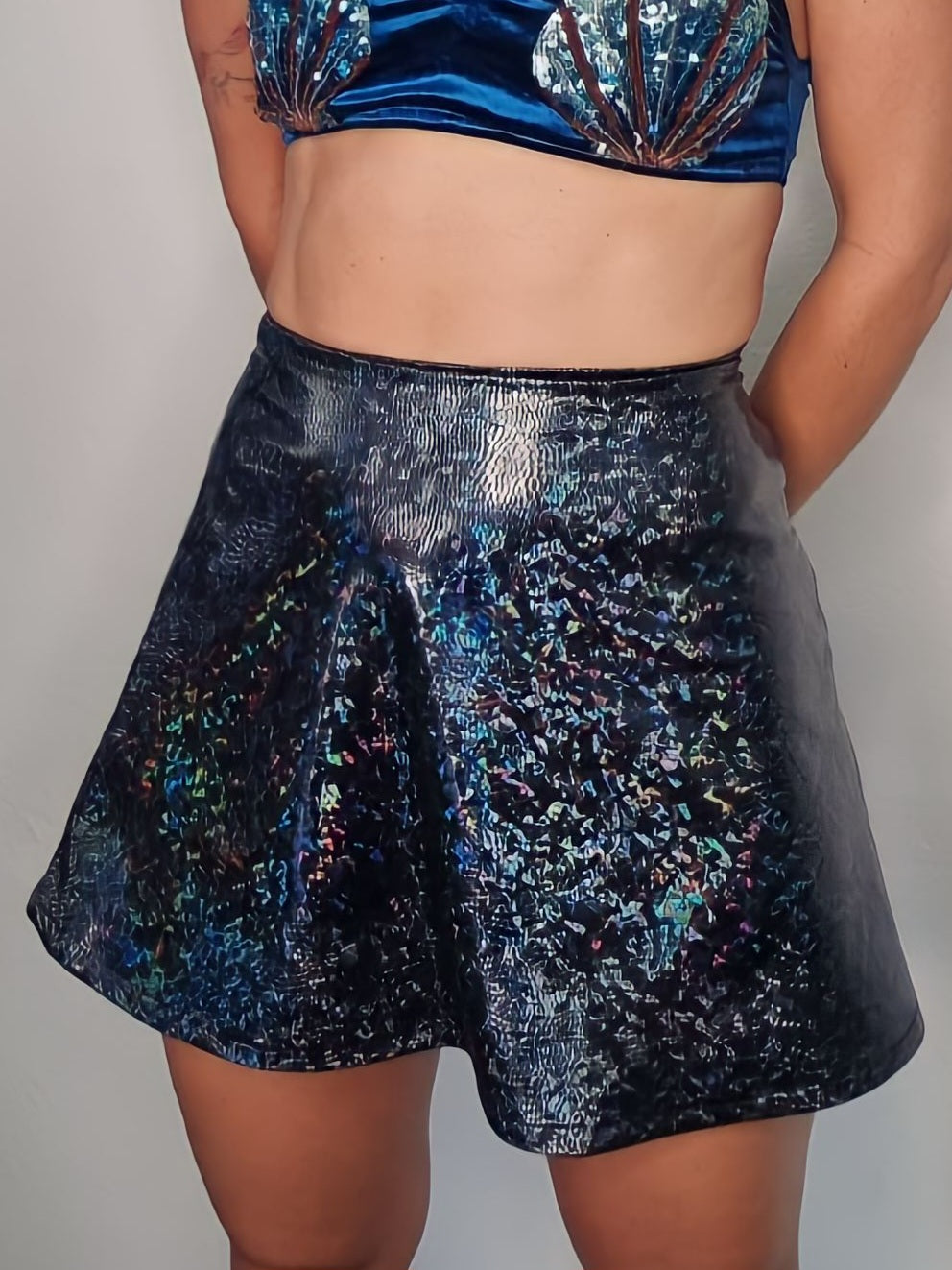 Oil Holographic Skirt