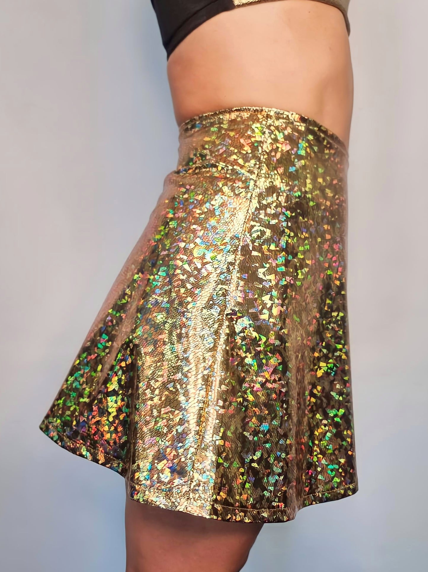 Gold Holographic Skirt