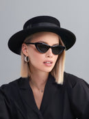 Black Cat Eye Sunglasses