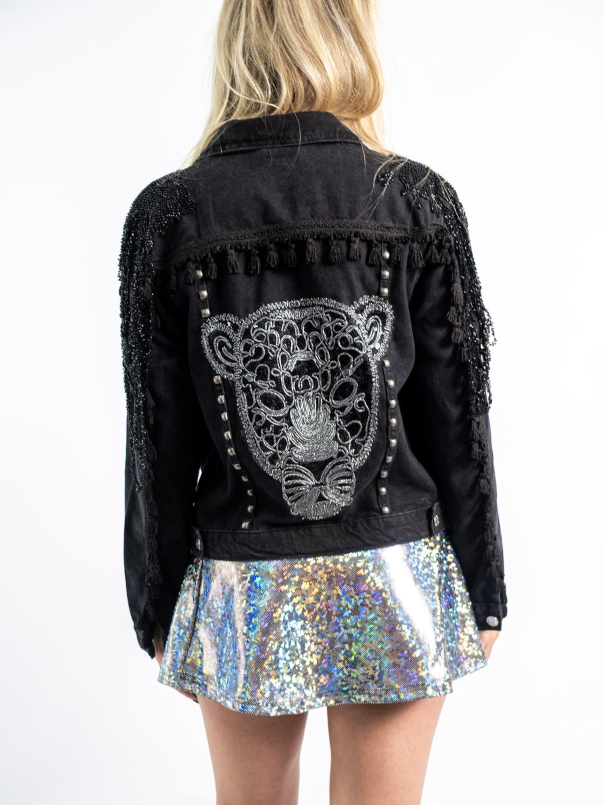 Silver Holographic Skirt