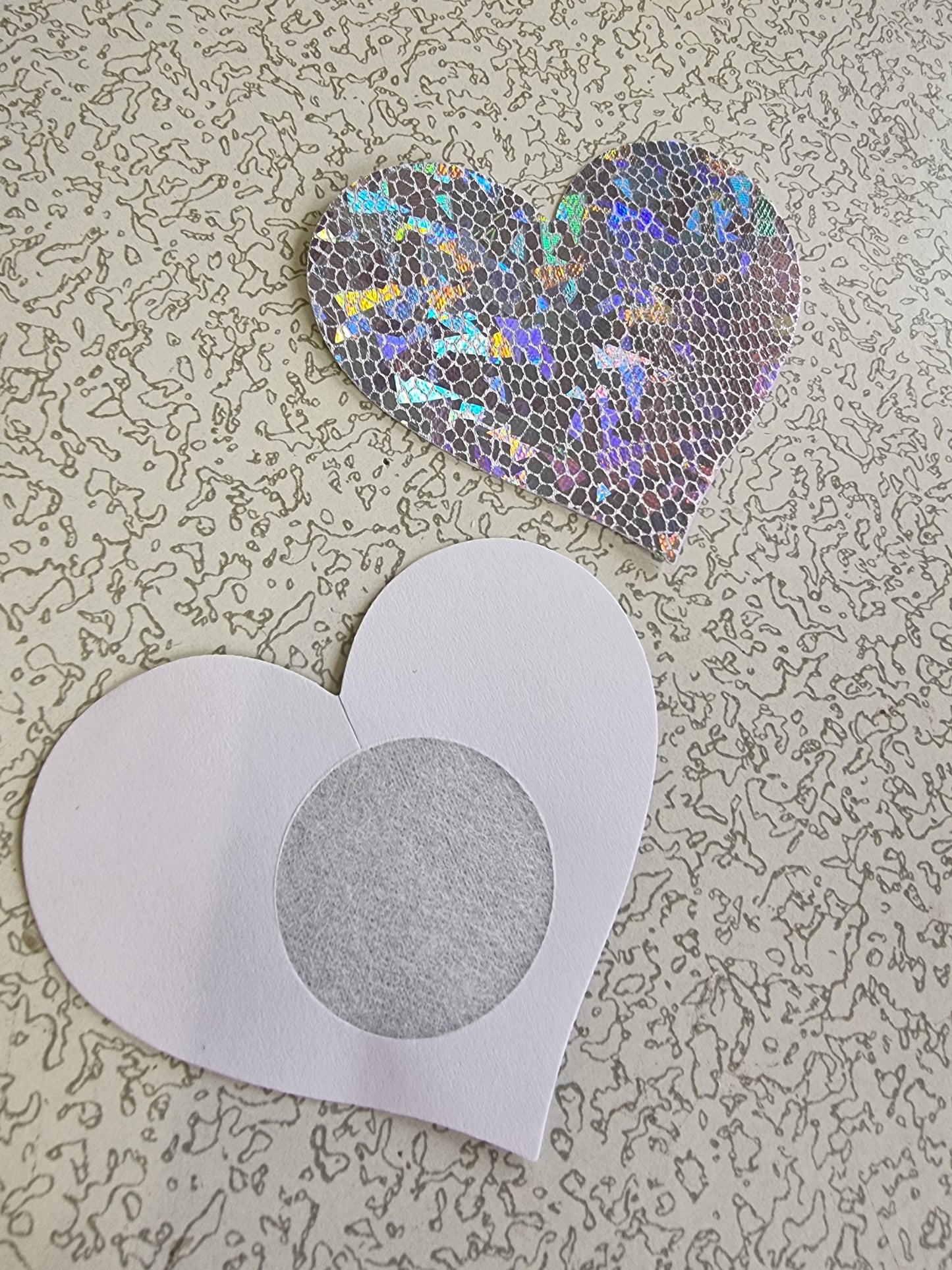 Holographic Heart Pasties
