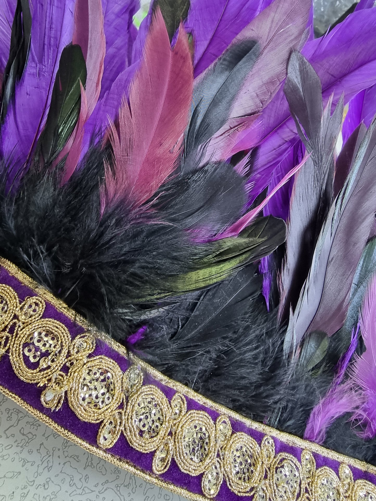 Purple Feather Bralette