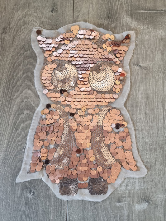 Rose Gold Owl Patch