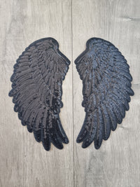 Black Angel Wings Patch