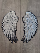 Silver Angel Wings Patch