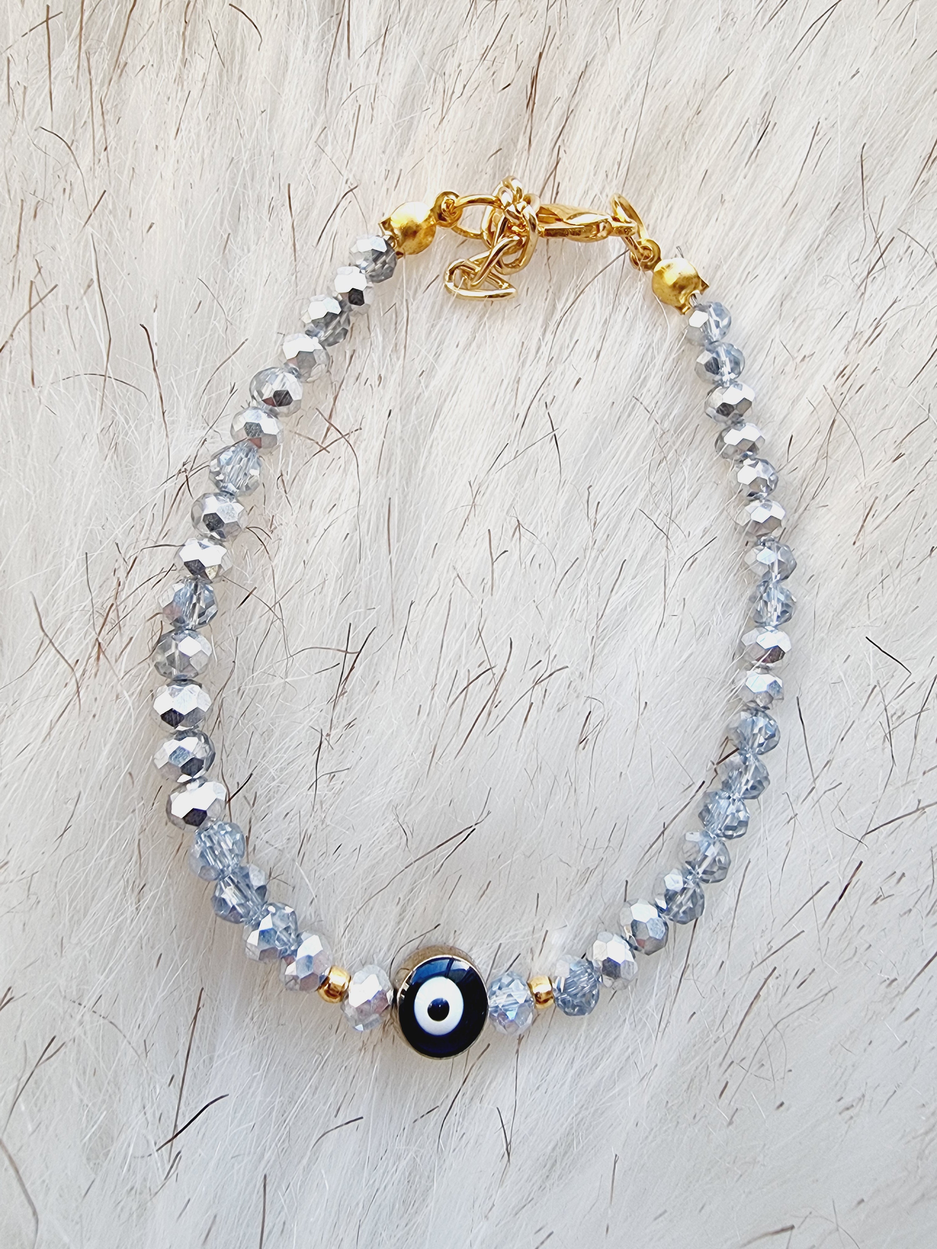 Silver Evil Eye Bracelet