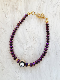 Purple Evil Eye Bracelet