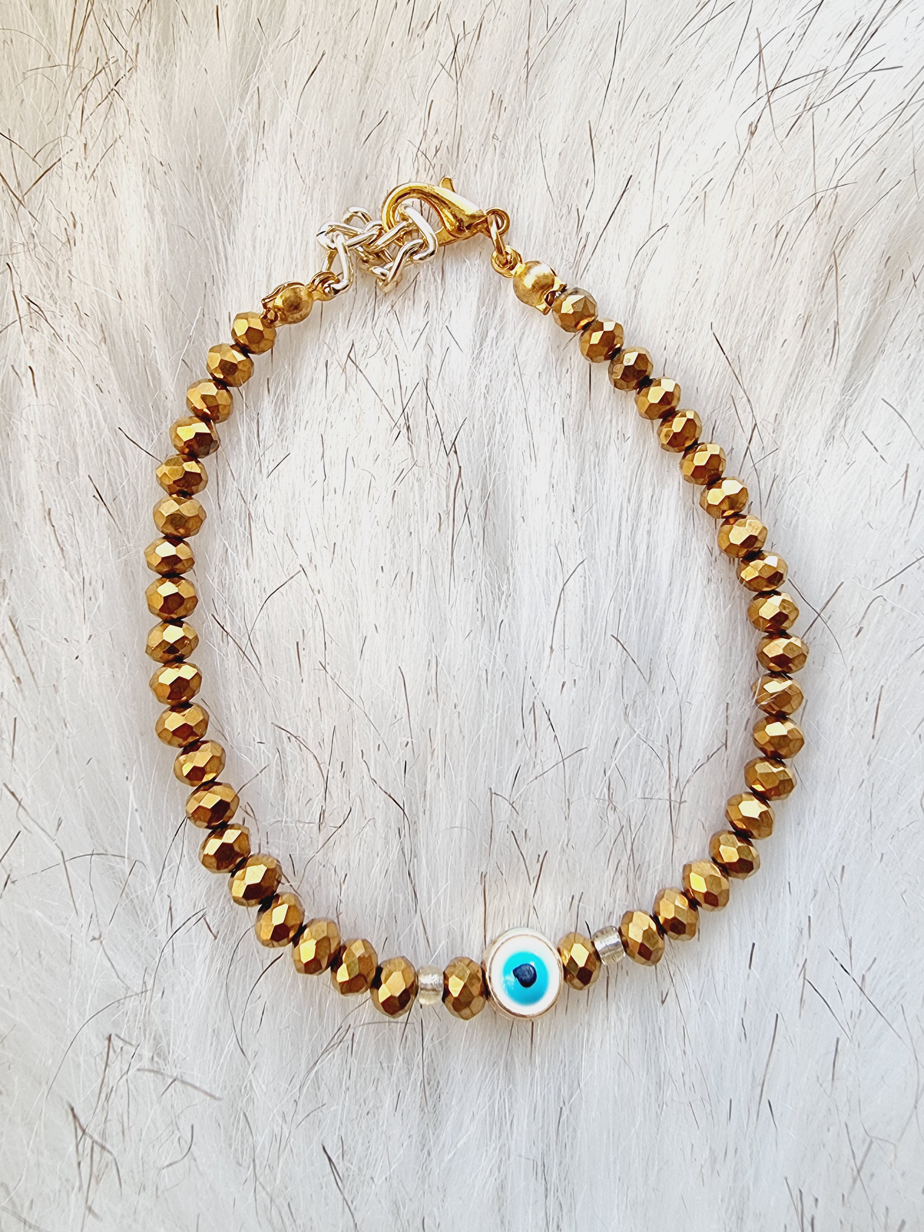 Gold Evil Eye Bracelet