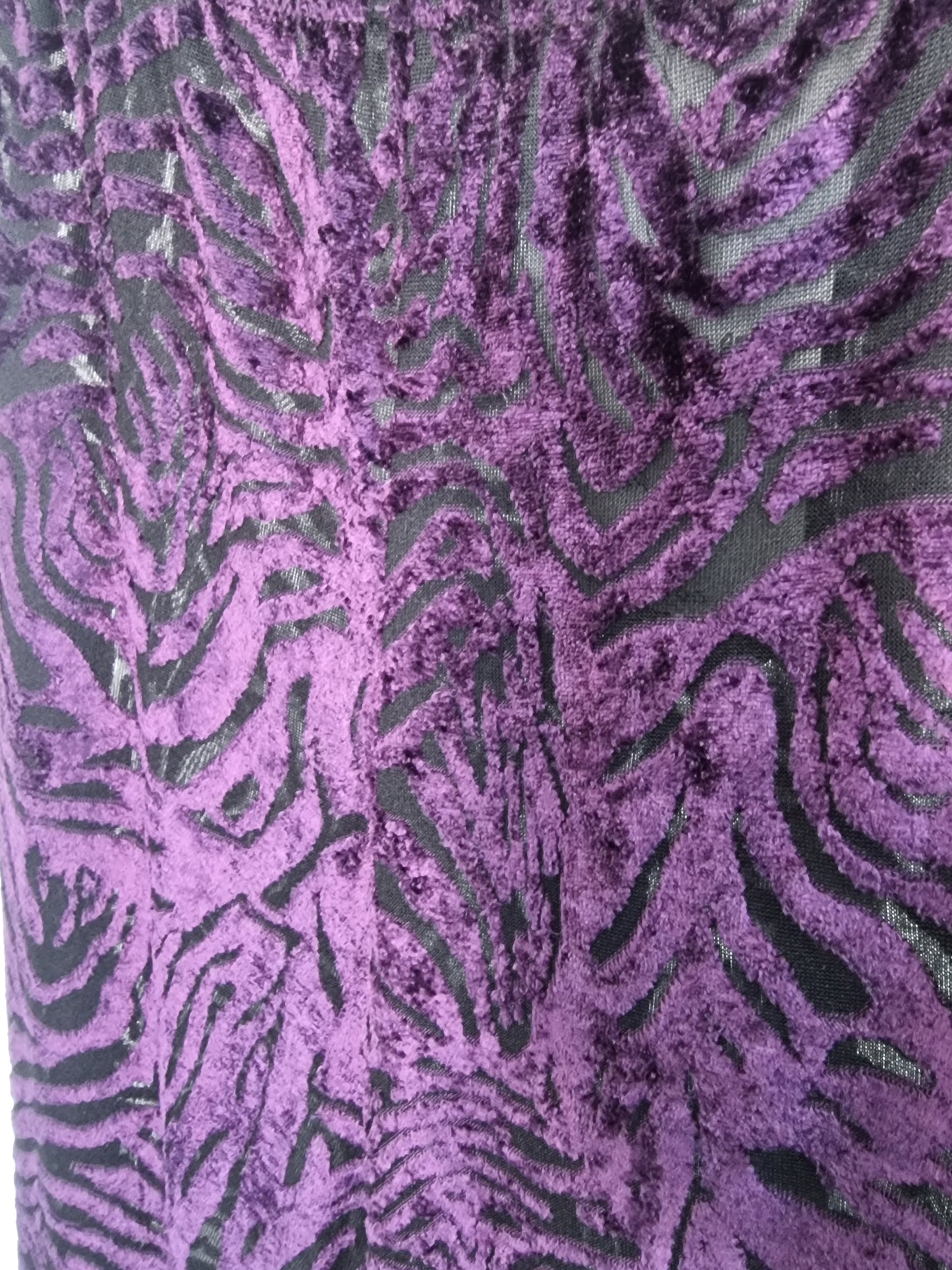 Purple Sheer Velvet Bell Bottoms