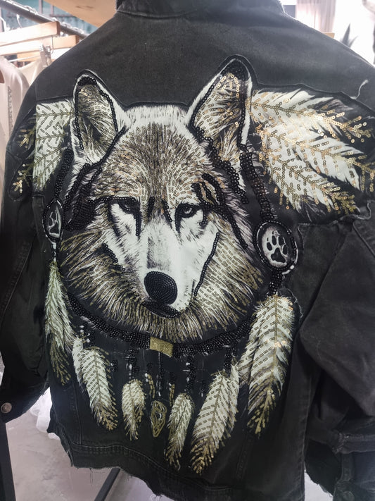 Wolf Denim Jacket