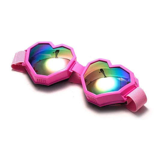 Pink Heart Goggles