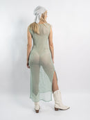 Mint Wolfkop Maxi Dress