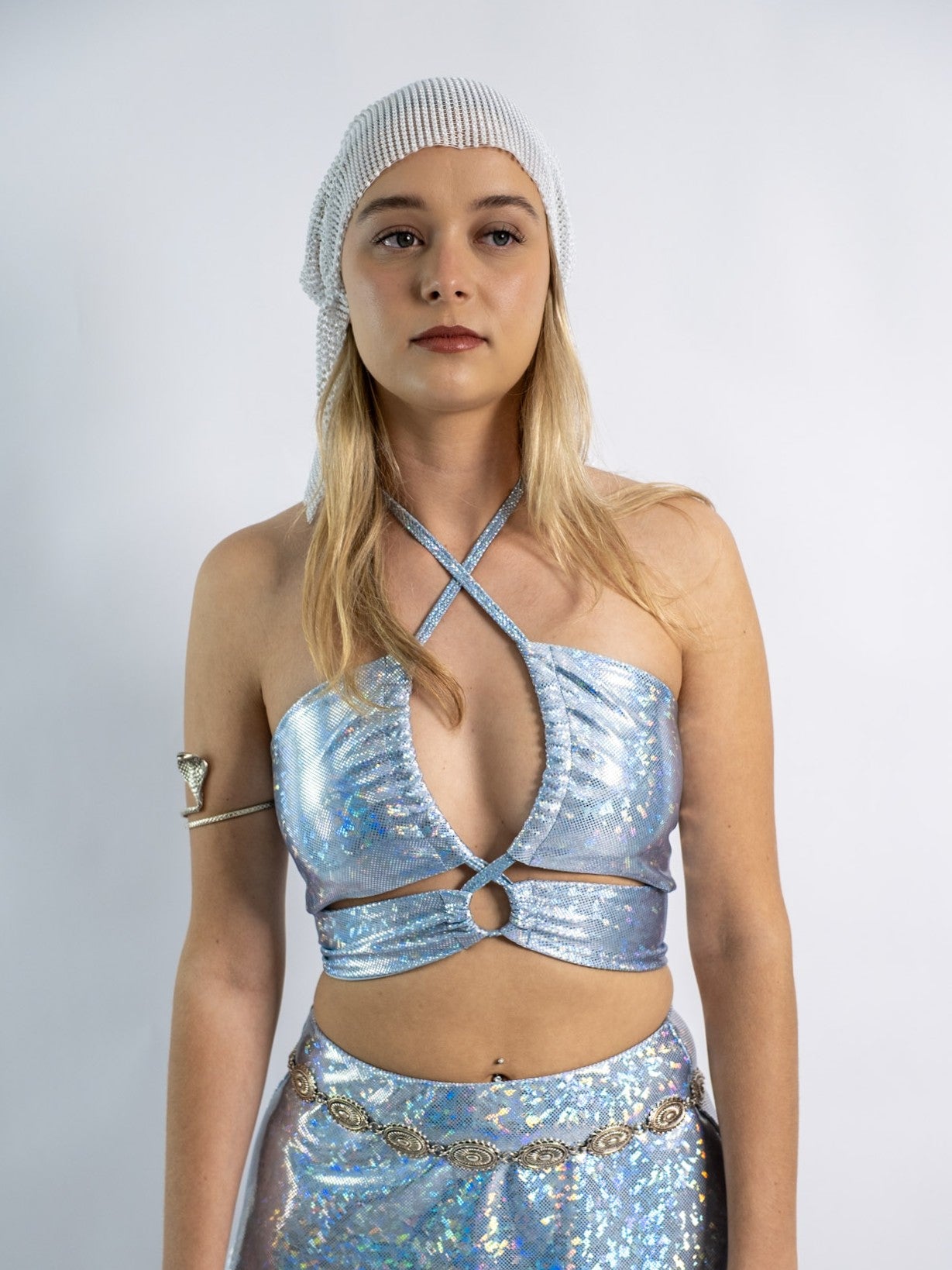 Aqua Tie Top