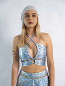 Aqua Tie Top