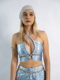 Aqua Tie Top