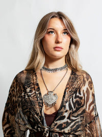 Sacred Heart Pendant Necklace