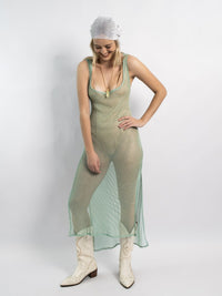 Mint Wolfkop Maxi Dress