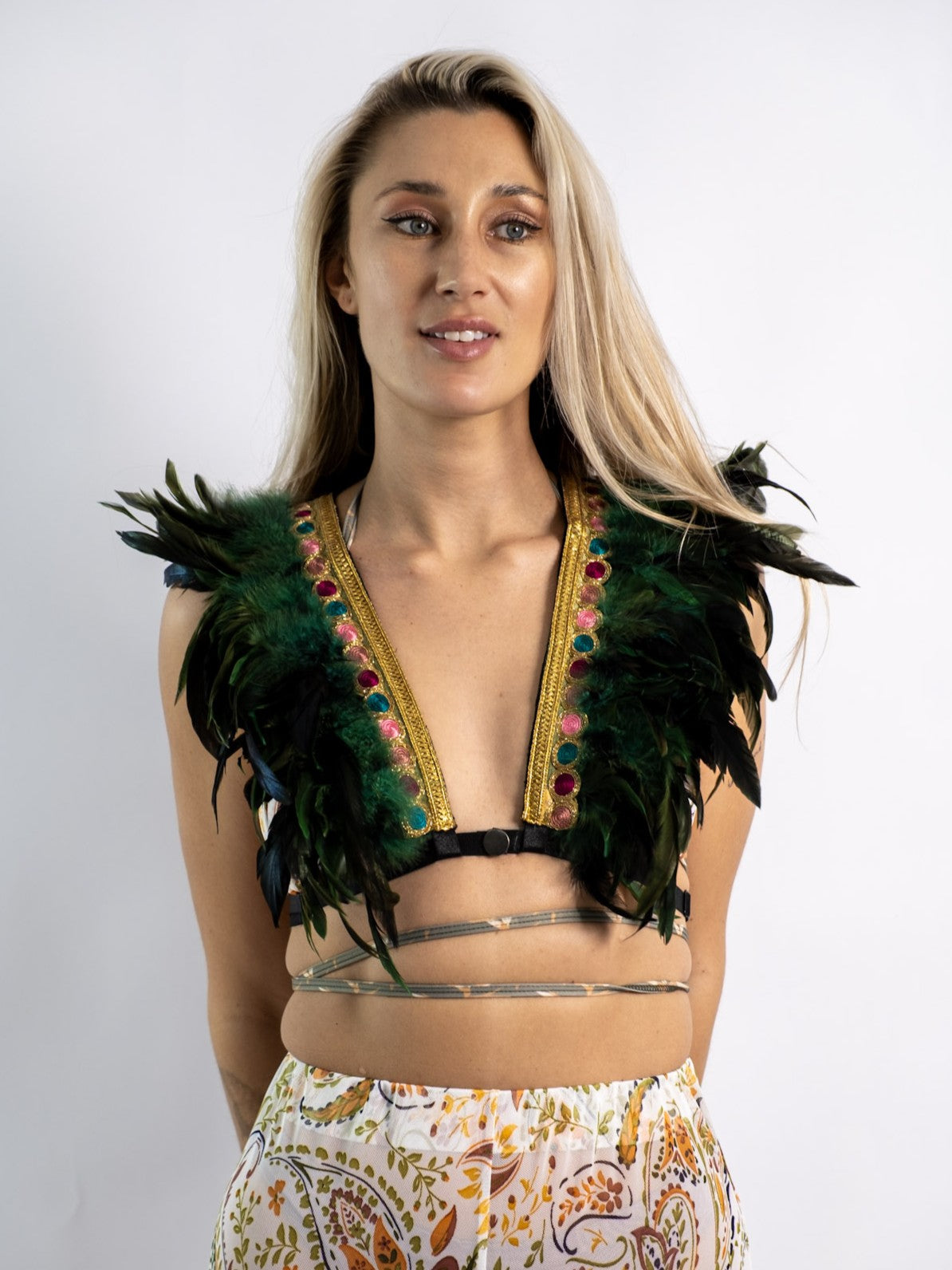 Jade Feather Bralette