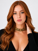 Bronze Flower Choker
