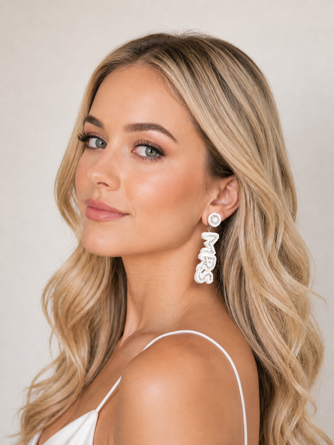 Mrs Beaded Earrings
