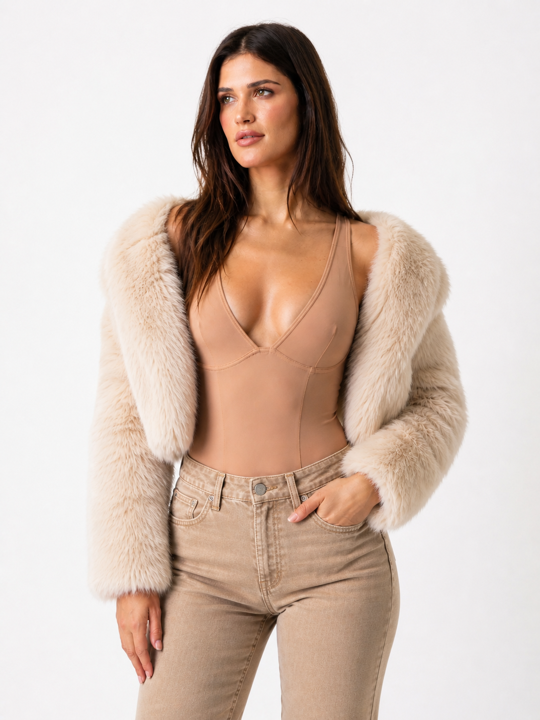Peach G-string Bodysuit