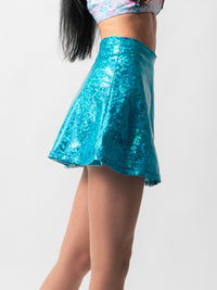 Blue Holographic Skirt