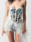 White Layer Mesh Skirt