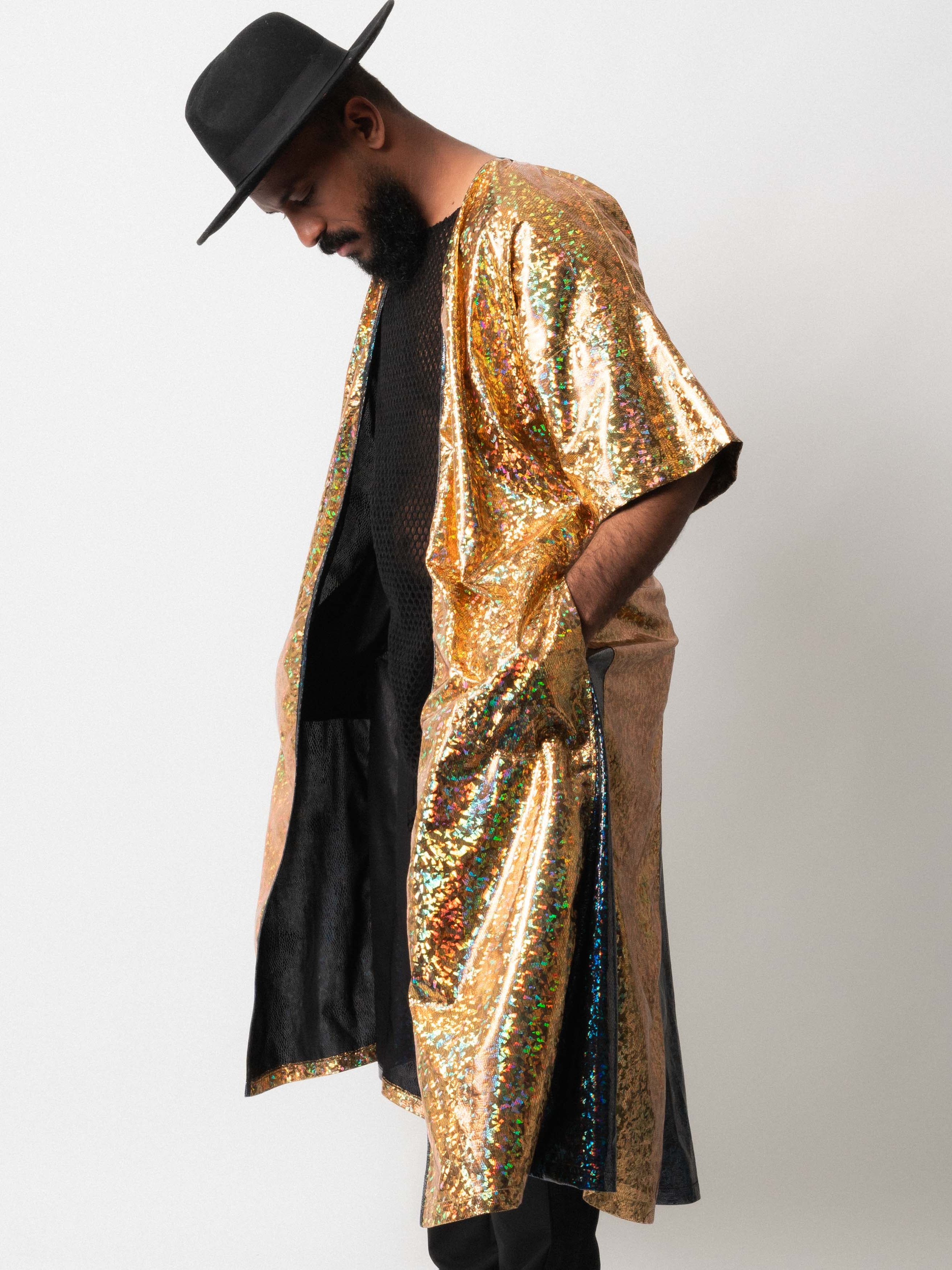Gold Galaxy Kimono