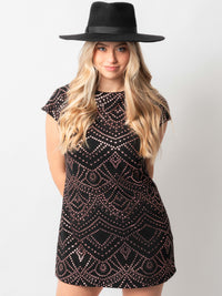 Black Mira slip Dress