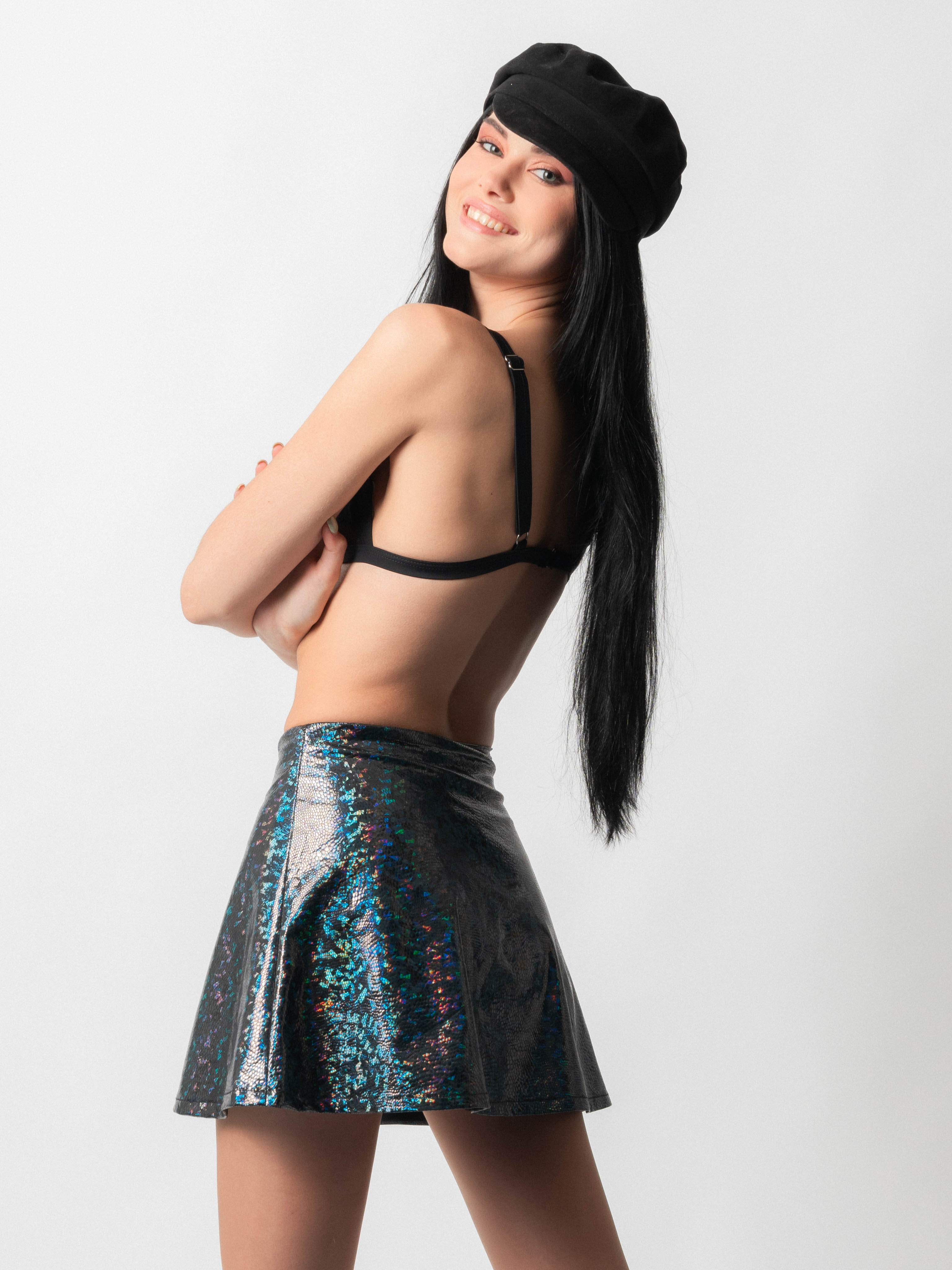 Oil Holographic Skirt