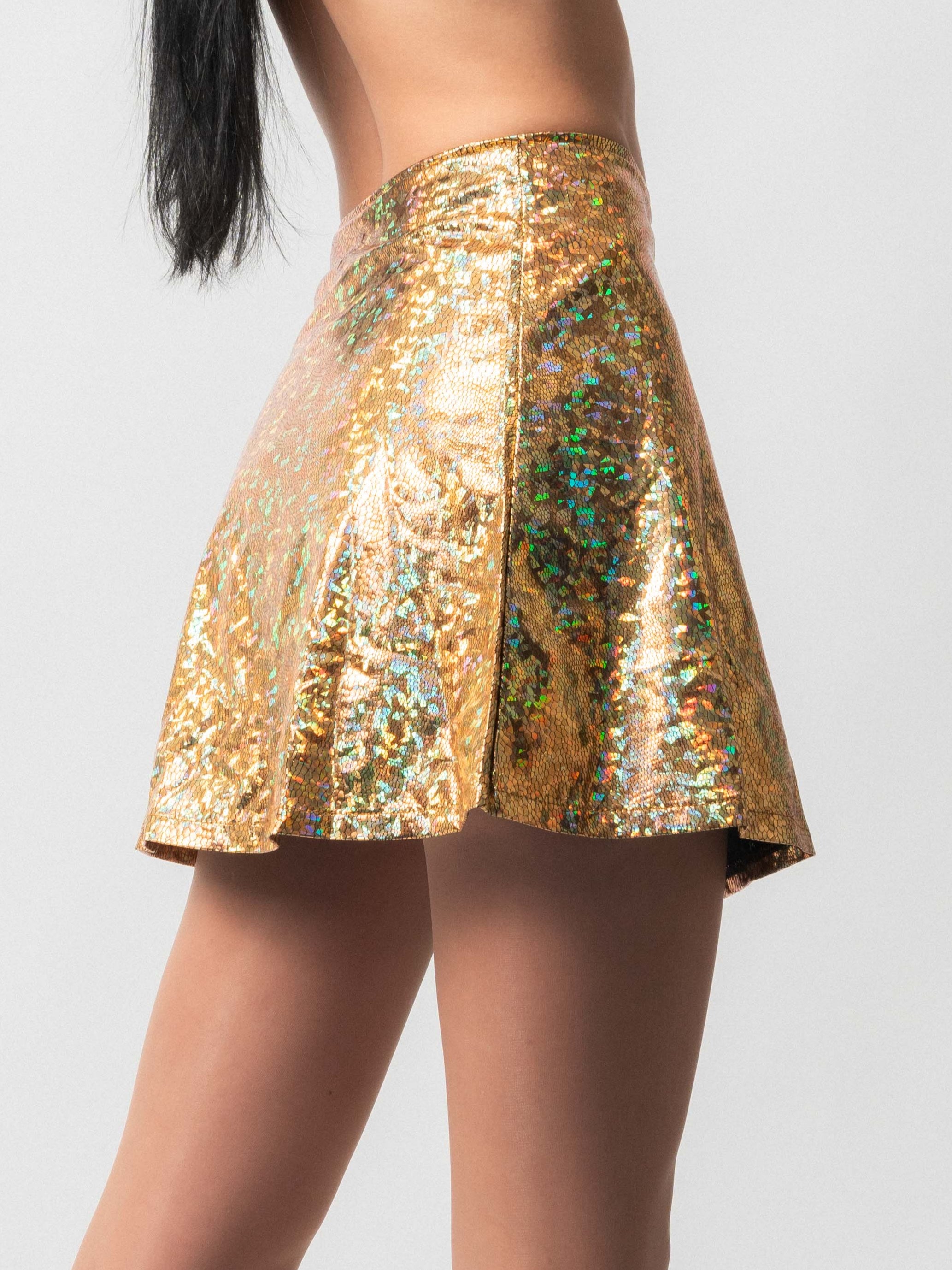 Gold Holographic Skirt
