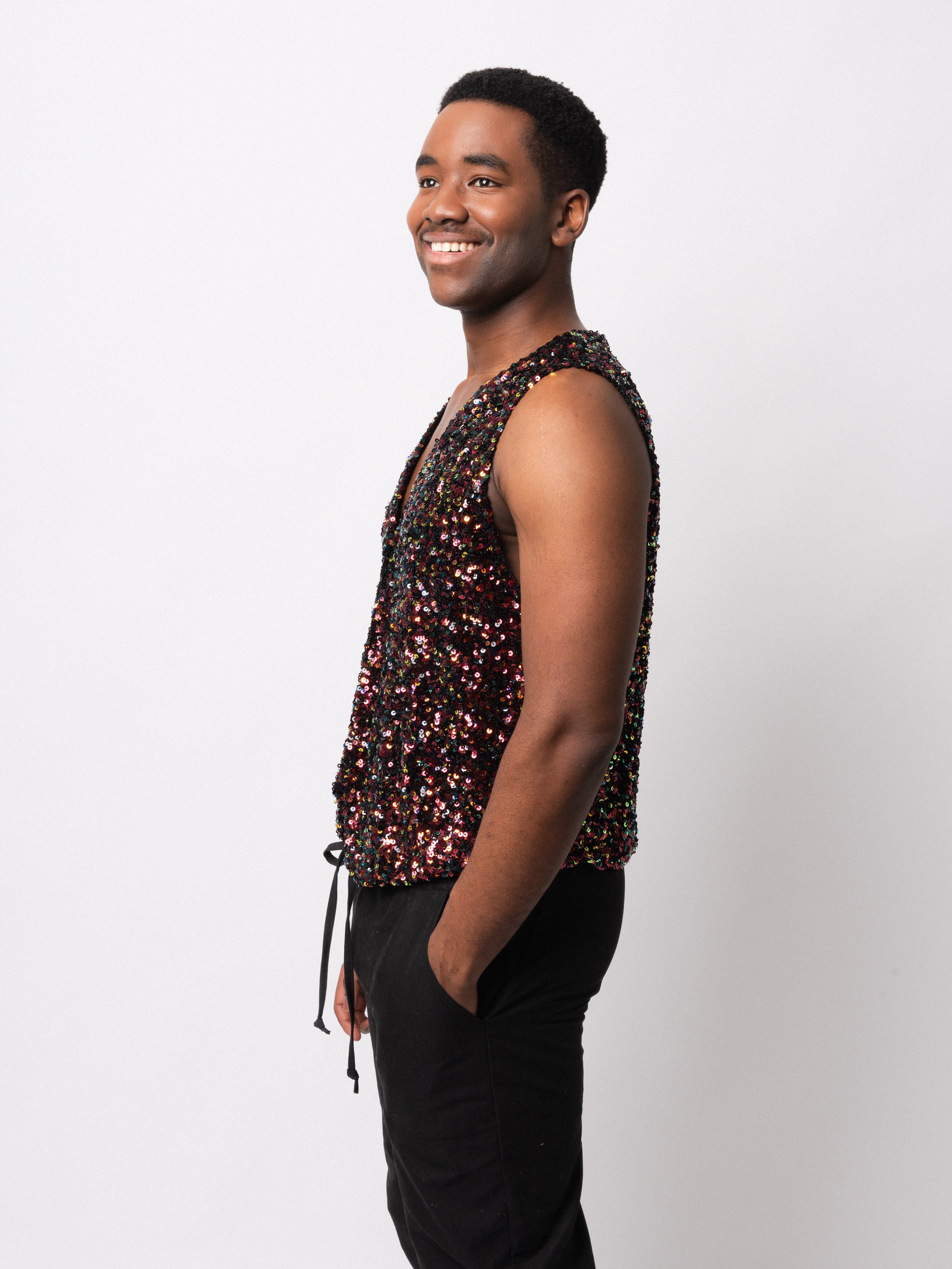 Marlon Sequin Waistcoat