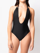 Black Plunge Swimsuit