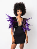 Purple Feather Bralette
