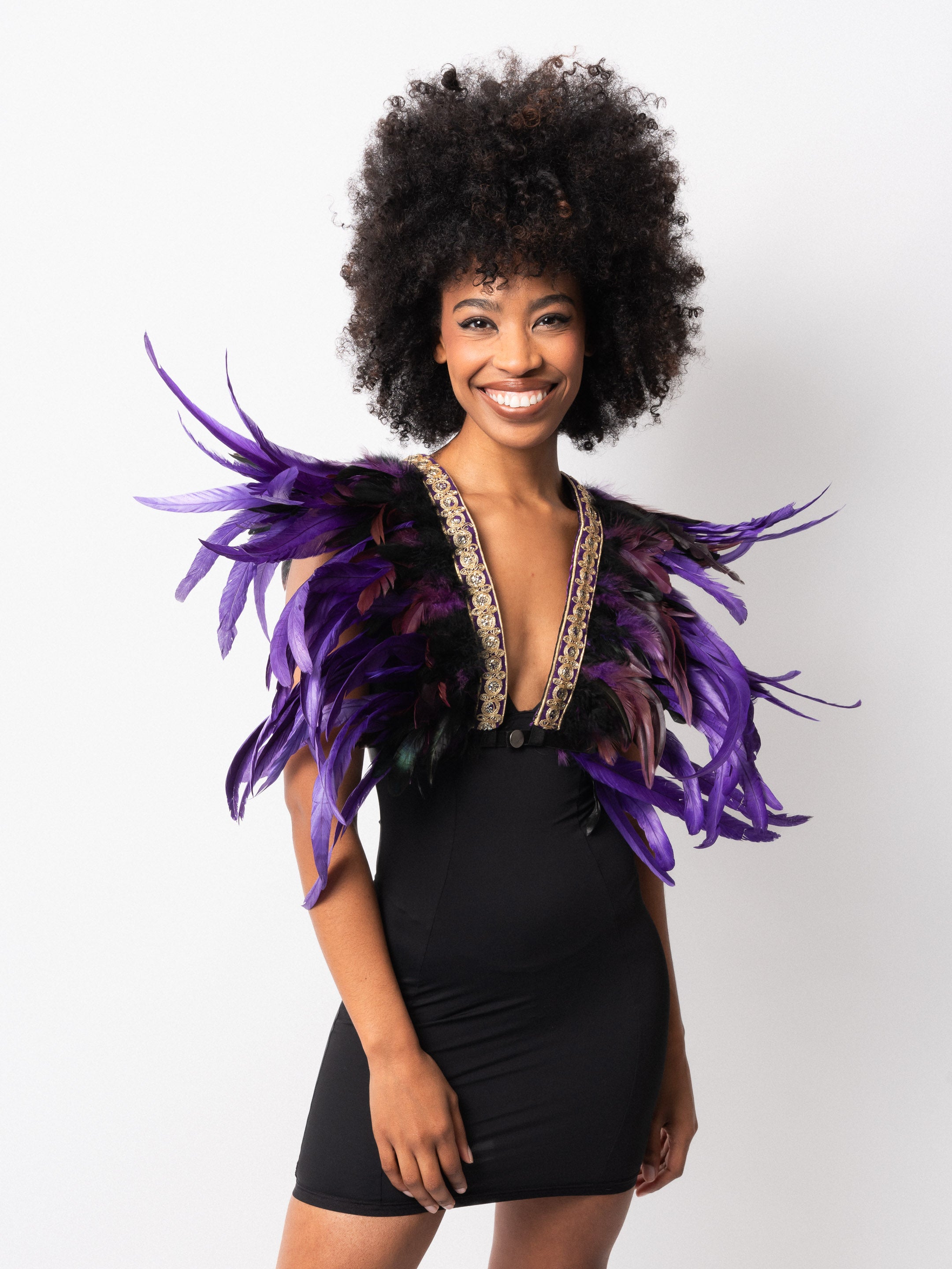 Purple Feather Bralette