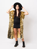 Gold Maxi Sequin Kimono