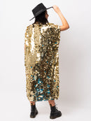 Gold Maxi Sequin Kimono