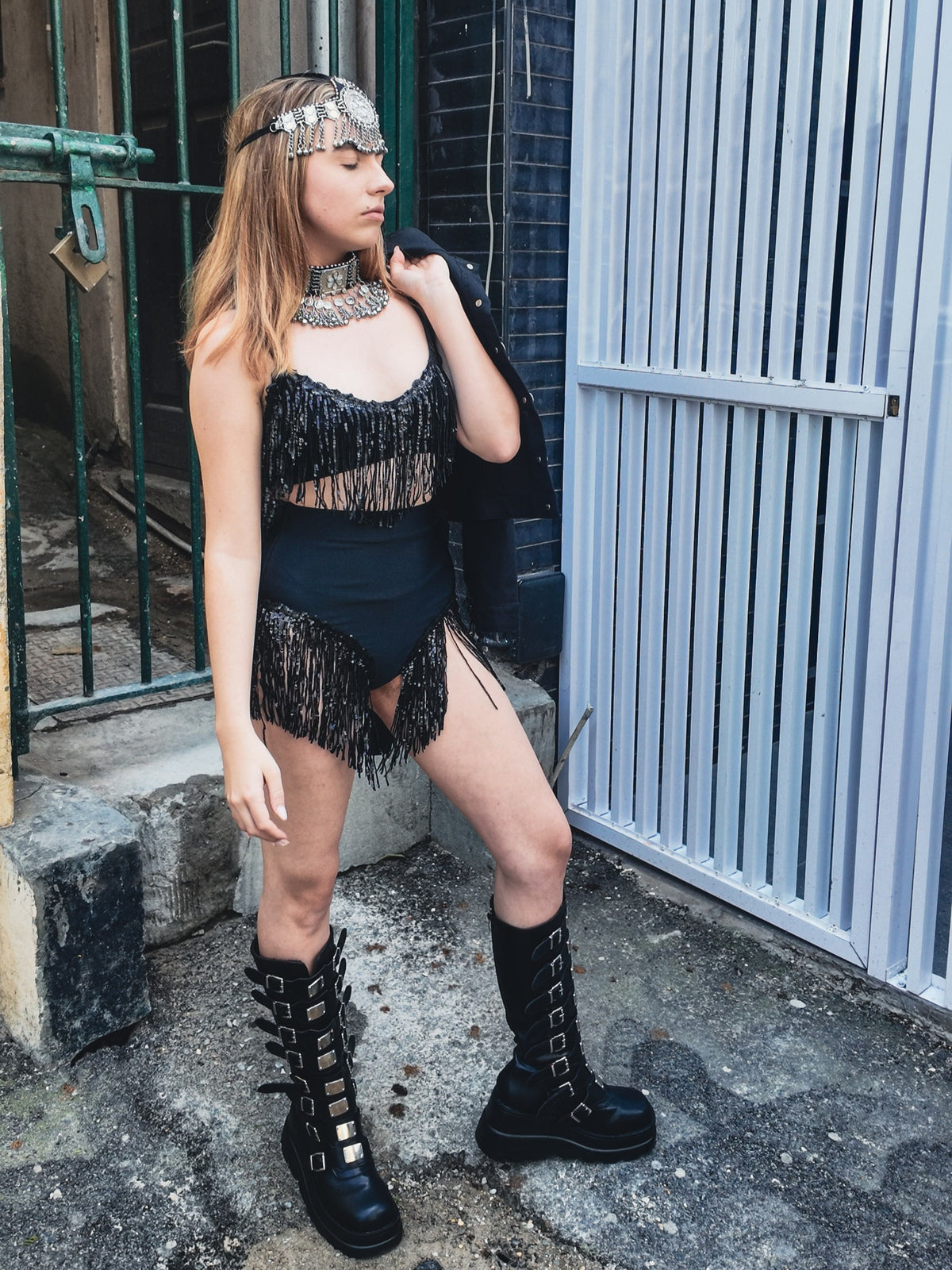 Black Go Go Bralette
